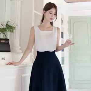 [시크라인] (~XXL까지) 매브 스퀘어넥 슬리브리스 블라우스 여름 필수 나시 이너 오피스룩 데이트 모임 미시 빅사이즈