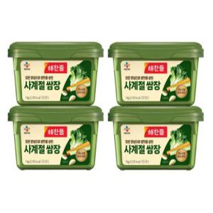 쌈맛 해찬들 사계절 쌈장 1kg 4개