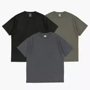 비캔버스 두꺼운 오버핏 워싱 32수 2합 무지 티셔츠 빈티지 피그먼트 면티 남녀공용