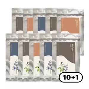 [FDA 할랄 인증] 에코헤나 천연 헤나 염색 10+1개 세트