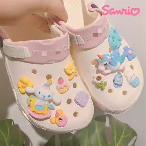 산리오 신발파츠 크록스 지비츠 호환 파츠 세트 12개 실내화 가능