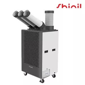 3구 자바라 8L 이동식에어컨 SMA-PC5800G / 실외기없는 공장형 공업용 업소용 산