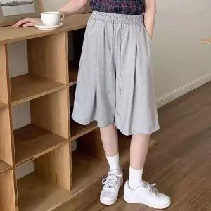 [하프클럽/]여자 캐주얼 코튼 레이온 버뮤다 밴딩 5부 팬츠