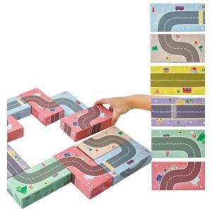 집중력 발달놀이 종이 벽돌 도로블럭 사회성발달 아기