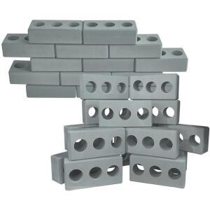 쌓기교구 시멘트 벽돌 블럭놀이 80pcs 어린이집블럭