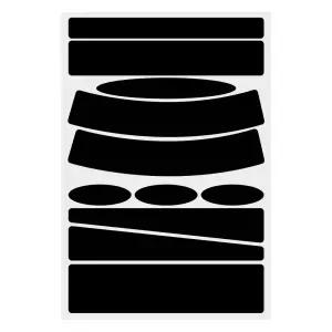 자동차 멀티 스크래치 커버 땜빵 스티커 / 휀다 도어 범퍼 흠집 문콕 커버 / 11P 대규격