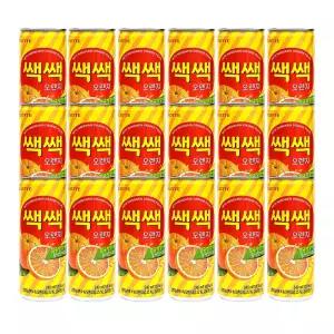 롯데칠성 쌕쌕 오렌지 240ml 18개입/캔음료/무배