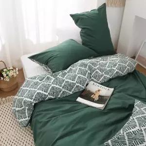 세렝게티 국산 순면 이불커버 광목 30수 S D Q 싱글 더블 퀸 사계절 트랜디한 그린