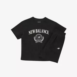 뉴발란스키즈트레이닝세트 PQC NK9YF2107U-19 ESSENTIAL_에센셜 반팔 셋업