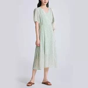 [하프클럽/스파오]플라워 프린트 롱 원피스 (SPOWC37W91-T)