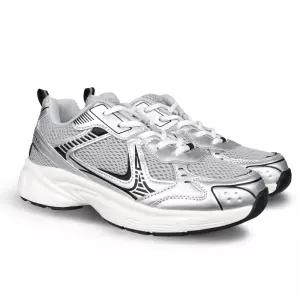 슈퍼카미트 남성 여성 쿠션 운동화 러닝화 실버 경량 스니커즈