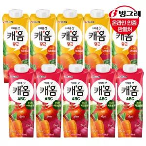 [G]빙그레 캐옴 주스 2종 200ml 24개  /당근/ABC주스