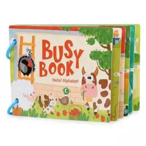 월성 유아완구 비지북 2종세트 찍찍이 붙였다떼었다 놀이북 장난감 감각발달완구