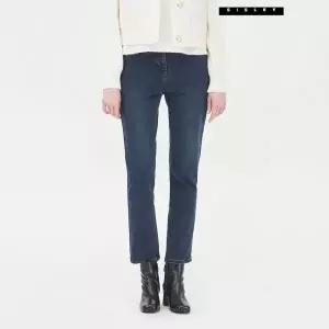 시슬리 슬림 배기핏 기모 데님 팬츠 SADP35361DB 515821