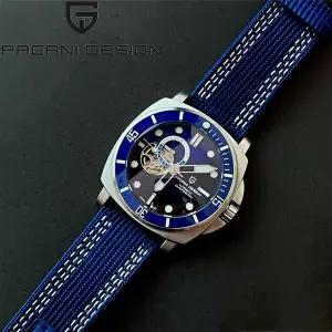 호환 PD1736 파가니 디자인 2025 남성용 오토매틱 식 시계 캐주얼 사파이어 스테인리스 스틸 다이빙 TMI NH