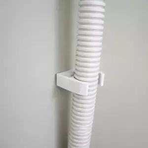다용도 pvc U형 U자 원형 홀더 거치대 파이프 배관 호스 고정 클램프 걸이 받침대 받침 랙 렉 브라켓 U클램프 새들 양 새들 화이트