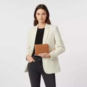 프라다 1MV204 QHH F03BH 반지갑 사피아노 카멜 배송