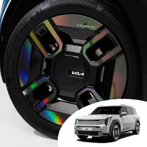 EV9 21인치 휠 스포크 포인트 데칼 스티커 몰딩 컬러 필름 랩핑 바퀴살 튜닝 시트지