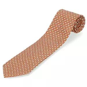[페라가모] 간치니 애니멀 프린트 35 1239 05 779207 페라가모 실크 넥타이