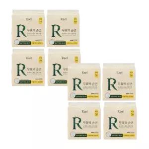 라엘 무표백 순면커버 생리대,중형,14개입,8팩