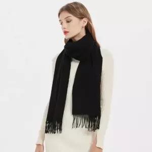 벨리 무지 머플러(블랙)