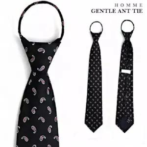 블랙 페이즐리 자동넥타이 ga-1022