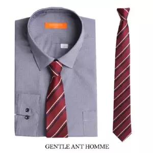 와인 클래식 배색 사선 자동넥타이 ga-290