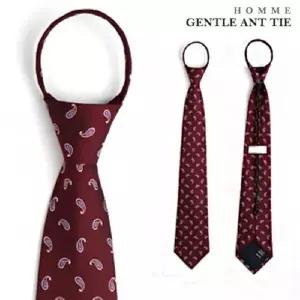 와인 페이즐리 자동넥타이 ga-1020