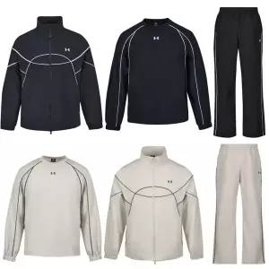 [언더아머](센텀시티점)UA APAC 스포츠스타일 우븐 트레이닝 세트 남녀공용 바람막이 상하의 정품 빅사...