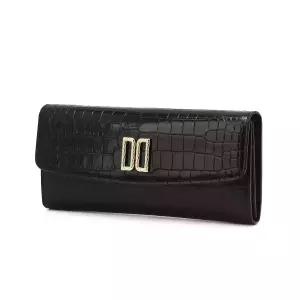 닥스 DCWA6E297BK 벨포드 블랙 DD로고 소가죽 장지갑