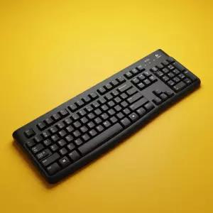 로지텍 유선 키보드 k120 블랙 usb 타입 사무실 관공서 학교