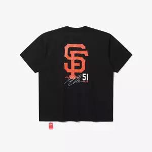 [뉴에라](광주신세계)MLB 샌프란시스코 자이언츠 플레이어 시그니처 티셔츠 블랙 15147521