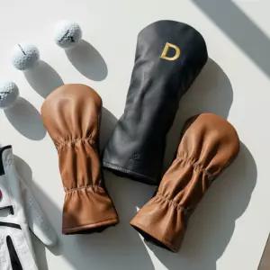 토파 천연 소가죽 골프채 드라이버 헤드커버