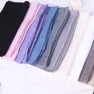 여성 간절기 봄 가을 단색 무지 롱 스카프 머플러