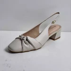 [탠디]126007SB1 여성 4cm 슬링백 미들힐 포인트 장식 데일리 구두