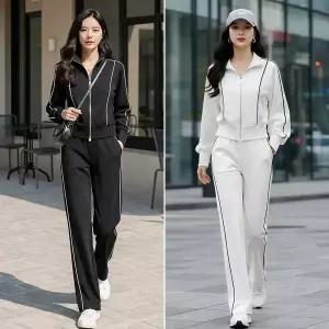 여성 트레이닝복 세트 집업 상하 운동복 츄리닝