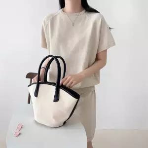 나나 반바지 세트 투피스 데일리 루즈핏 반팔 여행 비스코스 여름 니트 40대 여자