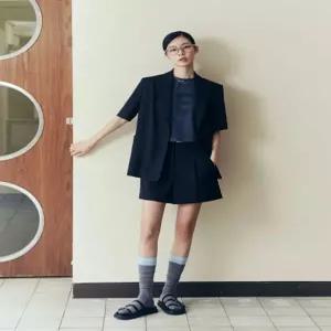 [LAP] 뒤트임 오버핏 반소매자켓 AR2EJ460