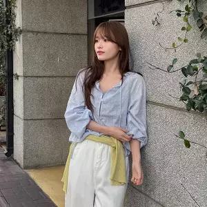 [제작/빅사이즈]이블렛 벨르아 자가드 벌룬 블라우스 제이스타일