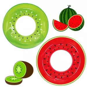 과일 이중 튜브 81cm 수박 키위 튜브 물놀이 용품