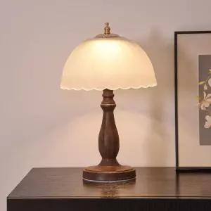 패브릭 스탠드 단스탠드 원목 등갓 우드 엔틱 침실 테이블 협탁 감성 북유럽 라이트