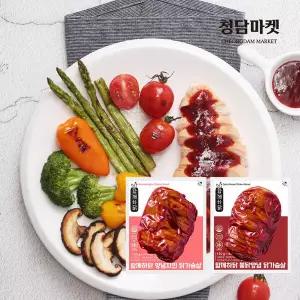 [청담마켓] 양념 닭가슴살 20팩 (양념치킨 10팩 + 불닭양념 10팩)