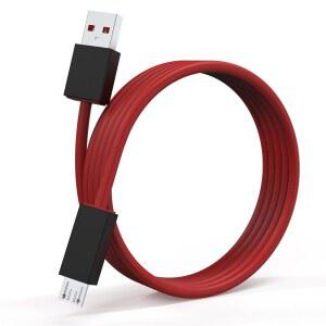 DR DRE POWERBEATS의 BEATS와 호환되는 교체용 USB 충전기 전원 공급 케이블 POWERBEATS 스튜디오 솔로 무선 헤드폰 이어폰 알약 스피커 빨간색 100CM