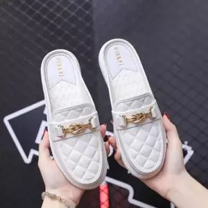 여성 데일리 레더 퀄팅 뮬 블로퍼 LK-BL01