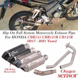 혼다 CBR125 CBR125R CBR 125 125R 2017 - 2021 오토바이 배기 풀 시스템 머플러 DB 킬러 프론트 미들 링크
