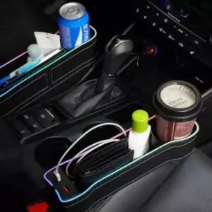 [CAR] 차량용 컵홀더 듀얼 고속 충전기 시거잭 사이드 포켓 확장형