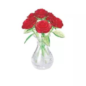 장미 화병 크리스탈 퍼즐 47피스 레드