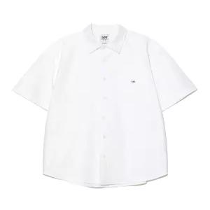 LEE 로코 포켓 옥스포드 반팔 셔츠 화이트 LE2602SS01 WH