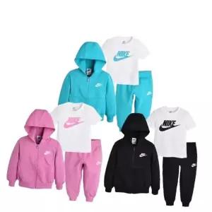 [나이키]3PK 후디 집업 바지 티셔츠 세트 1-7세 A251ST885P 752727
