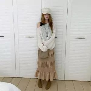 [하프클럽/]여성 로맨틱한 데일리 캉캉 롱스커트